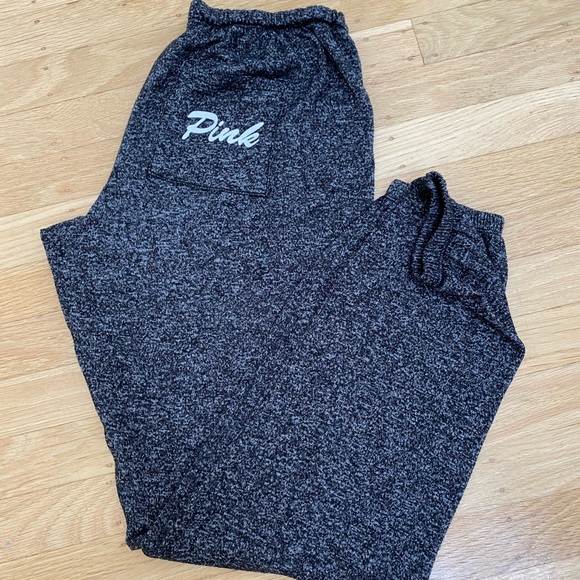 PINK Victoria's Secret Pants - Pink sweats gray excellent condition